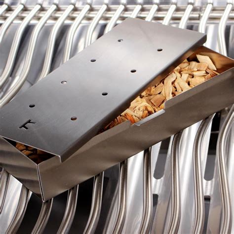 stainless steel smoker box for grill|wood chip smoker box.